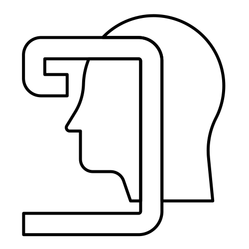 Solid black square placeholder image on white background (decorative)